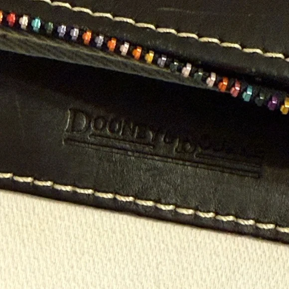 Y2K Girly Rainbow All Over Print Dooney and Bourke Shoulder Bag Genuine Leather - Picture 12 of 16